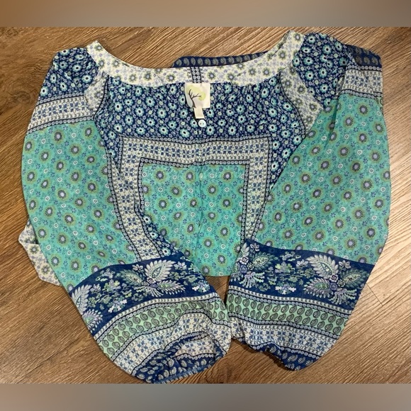 Pre-Owned, Anthropologie Fig and Flower, Paisley Blouse, Size Large, Preowned - Picture 4 of 6